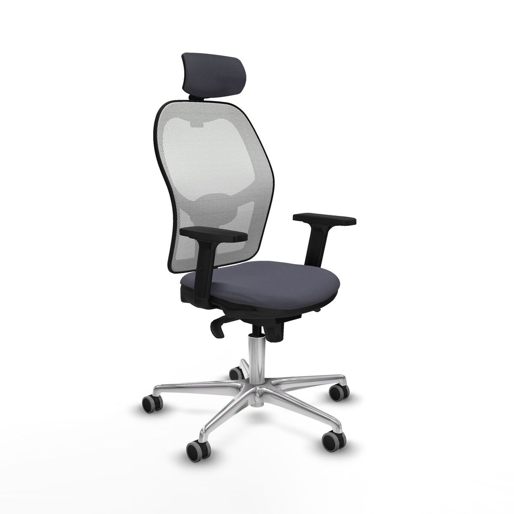 Office Chair with Headrest Piqueras y Crespo 2D086G2 Dark grey