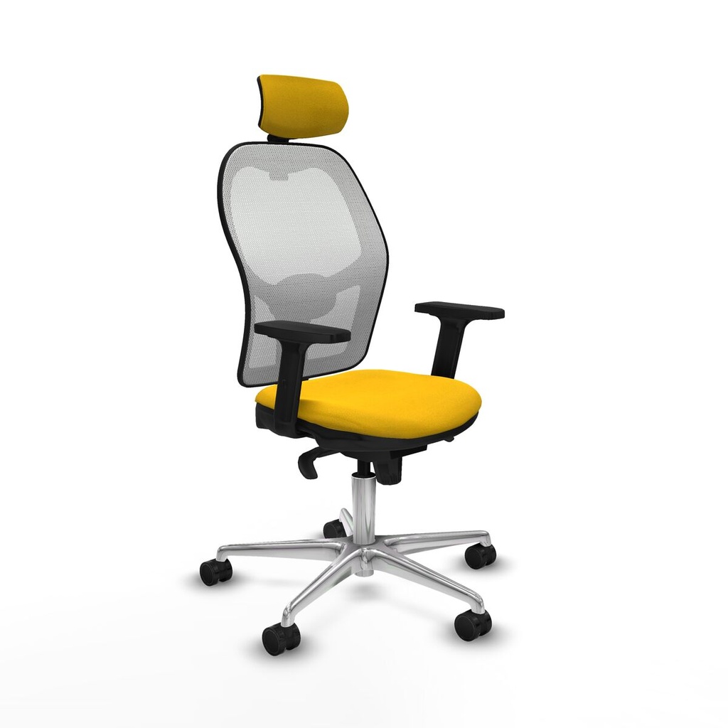 Office Chair with Headrest Piqueras y Crespo 2D086N2 Yellow