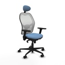 Silla de Oficina con Cabecero Piqueras y Crespo 3D036N1 Azul cielo
