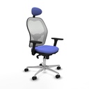 Silla de Oficina con Cabecero Piqueras y Crespo 3D086N1 Azul claro