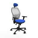 Office Chair with Headrest Piqueras y Crespo 3D036N1 Blue