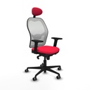 Office Chair with Headrest Piqueras y Crespo 2D036G1 Red