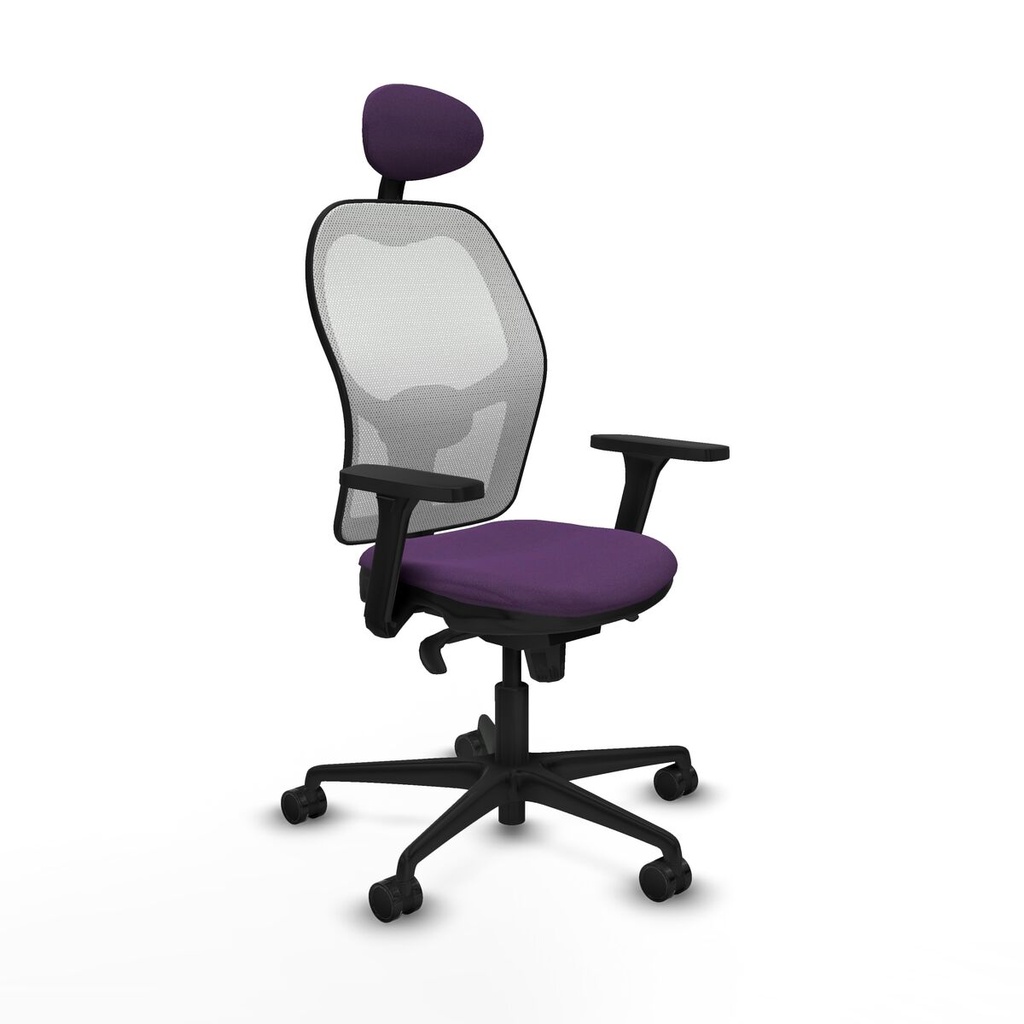 Silla de Oficina con Cabecero Piqueras y Crespo 3D036N1 Morado