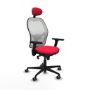 Office Chair with Headrest Piqueras y Crespo 3D036G1 Red