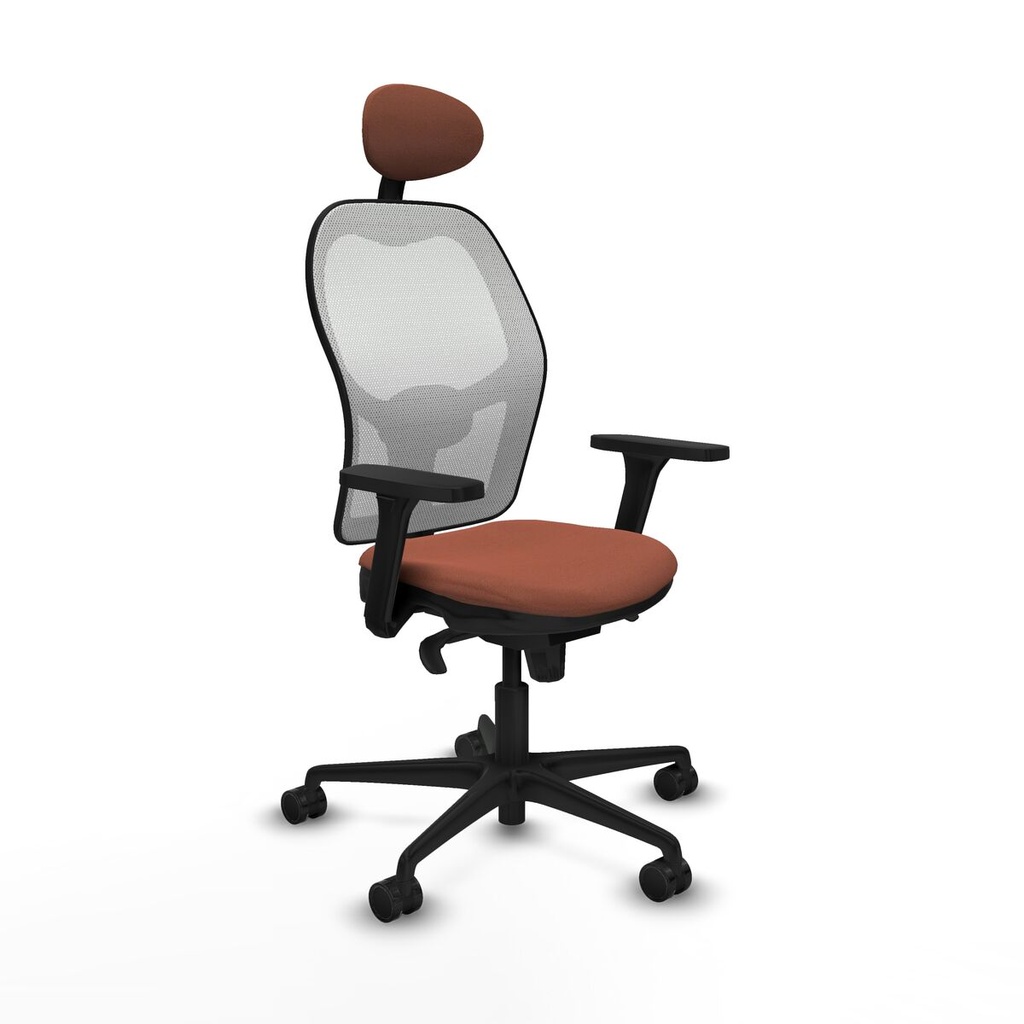 Office Chair with Headrest Piqueras y Crespo 3D036N1 White Brown