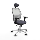 Office Chair with Headrest Piqueras y Crespo 2D086G1 Dark grey