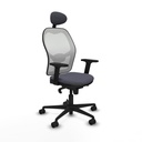 Office Chair with Headrest Piqueras y Crespo 2D036N1 Dark grey
