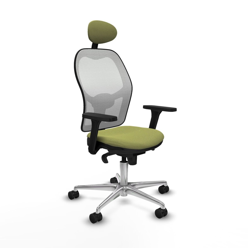 Silla de Oficina con Cabecero Piqueras y Crespo 3D086N1 Verde