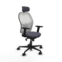 Office Chair with Headrest Piqueras y Crespo 2D036N2 Dark grey