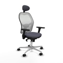 Office Chair with Headrest Piqueras y Crespo 3D086N1 Dark grey