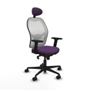 Silla de Oficina con Cabecero Piqueras y Crespo 2D036N1 Morado