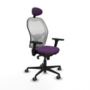 Silla de Oficina con Cabecero Piqueras y Crespo 3D036G1 Morado
