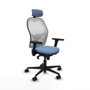 Silla de Oficina con Cabecero Piqueras y Crespo 3D036N2 Azul cielo