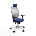 Office Chair with Headrest Piqueras y Crespo 3D086N2 Navy Blue