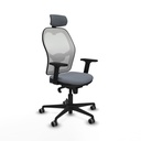 Office Chair with Headrest Piqueras y Crespo 2D036G2 Grey
