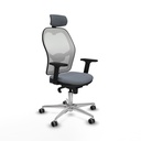 Office Chair with Headrest Piqueras y Crespo 2D086G2 Grey
