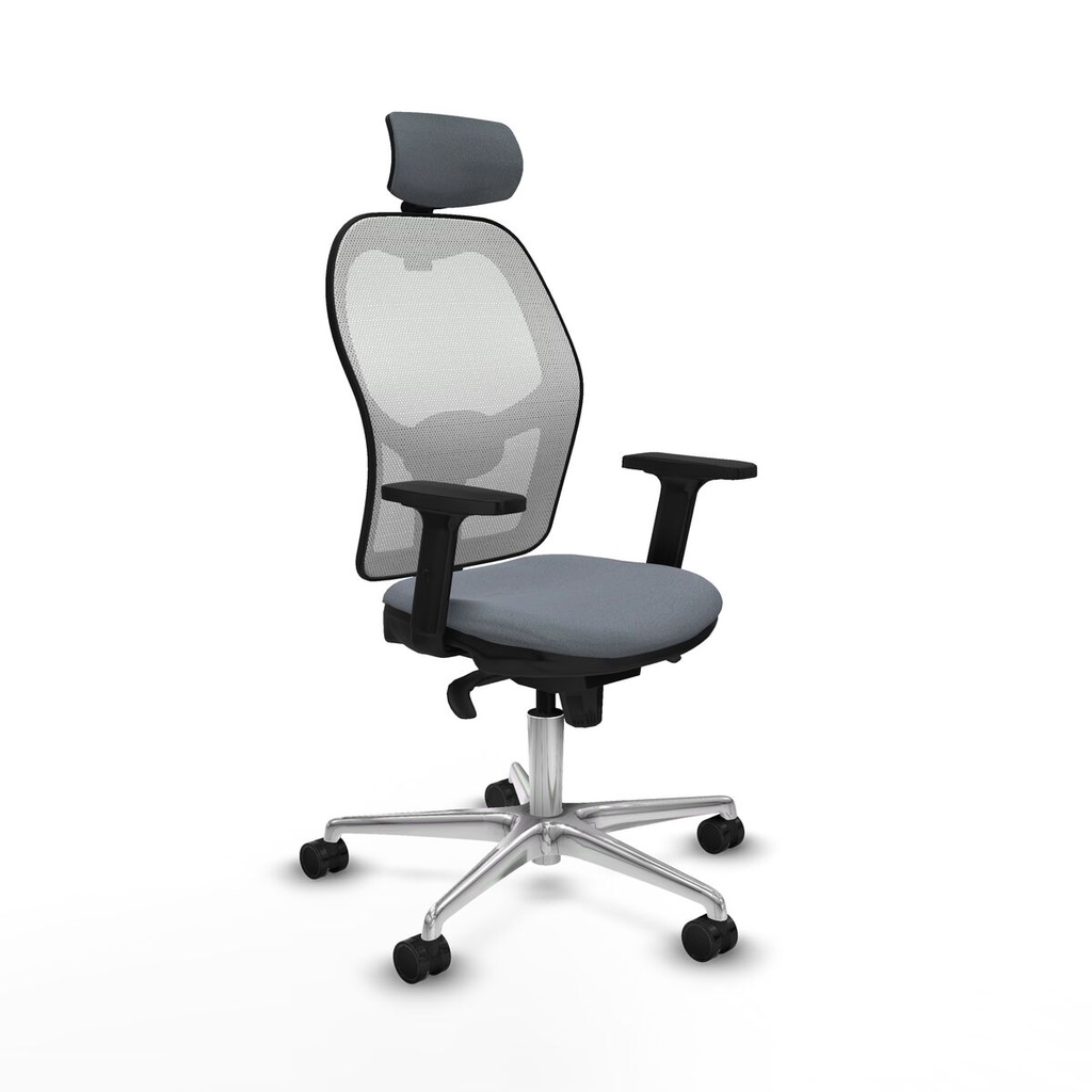 Office Chair with Headrest Piqueras y Crespo 2D086N2 Grey