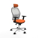 Office Chair with Headrest Piqueras y Crespo 2D086N2 Orange