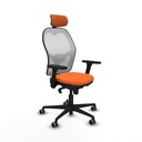 Silla de Oficina con Cabecero Piqueras y Crespo 3D036G2 Naranja