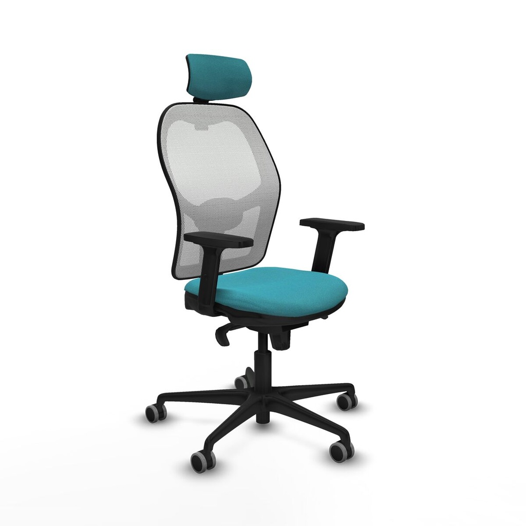 Silla de Oficina con Cabecero Piqueras y Crespo 2D036G2 Turquesa