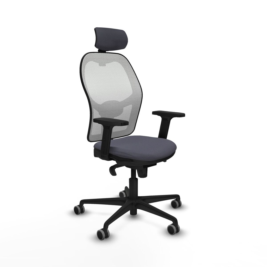Office Chair with Headrest Piqueras y Crespo 2D036G2 Dark grey