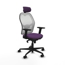 Silla de Oficina con Cabecero Piqueras y Crespo 2D036N2 Morado