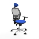 Silla de Oficina con Cabecero Piqueras y Crespo 3D086N1 Azul