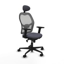 Office Chair with Headrest Piqueras y Crespo 2D036N1 Dark grey