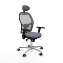 Silla de Oficina con Cabecero Piqueras y Crespo 3D086G1 Gris