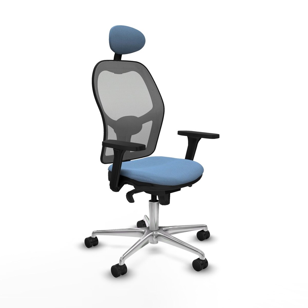 Office Chair with Headrest Piqueras y Crespo 3D086N1 Sky blue