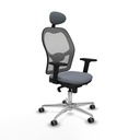 Silla de Oficina con Cabecero Piqueras y Crespo 2D086G1 Gris