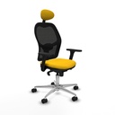 Silla de Oficina con Cabecero Piqueras y Crespo 3D086N1 Amarillo