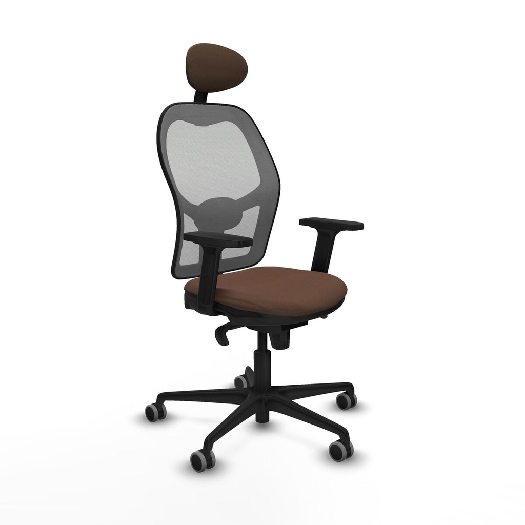 Office Chair with Headrest Piqueras y Crespo 2D036G1 Grey Dark brown