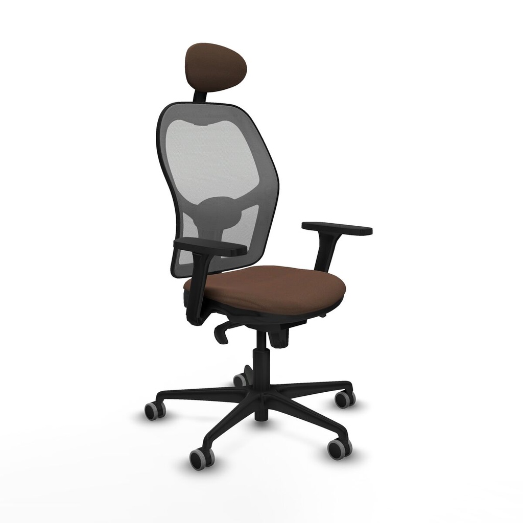 Office Chair with Headrest Piqueras y Crespo 3D036G1 Grey Dark brown