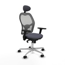 Office Chair with Headrest Piqueras y Crespo 3D086N1 Dark grey