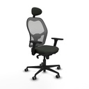 Office Chair with Headrest Piqueras y Crespo 3D036G1 Black