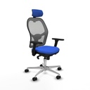 Silla de Oficina con Cabecero Piqueras y Crespo 3D086N2 Azul