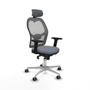 Silla de Oficina con Cabecero Piqueras y Crespo 2D086G2 Gris