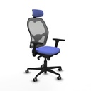 Office Chair with Headrest Piqueras y Crespo 3D036G2 Light Blue