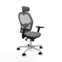 Office Chair with Headrest Piqueras y Crespo 3D086N2 Grey
