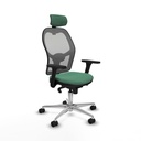 Office Chair with Headrest Piqueras y Crespo 3D086N2 Emerald Green