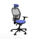 Office Chair with Headrest Piqueras y Crespo 3D036N2 Light Blue
