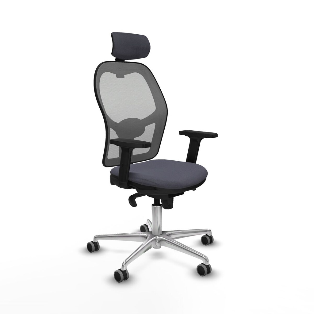 Office Chair with Headrest Piqueras y Crespo 2D086G2 Dark grey