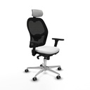 Silla de Oficina con Cabecero Piqueras y Crespo 3D086G2 Blanco