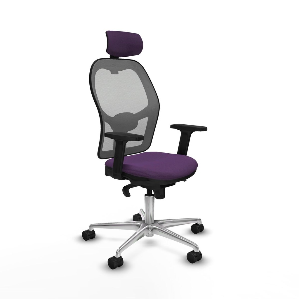 Silla de Oficina con Cabecero Piqueras y Crespo 2D086N2 Morado