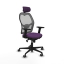 Silla de Oficina con Cabecero Piqueras y Crespo 2D036G2 Morado