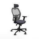 Office Chair with Headrest Piqueras y Crespo 2D036G2 Dark grey