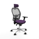 Silla de Oficina con Cabecero Piqueras y Crespo 3D086N2 Morado