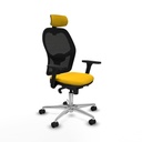 Silla de Oficina con Cabecero Piqueras y Crespo 3D086N2 Amarillo