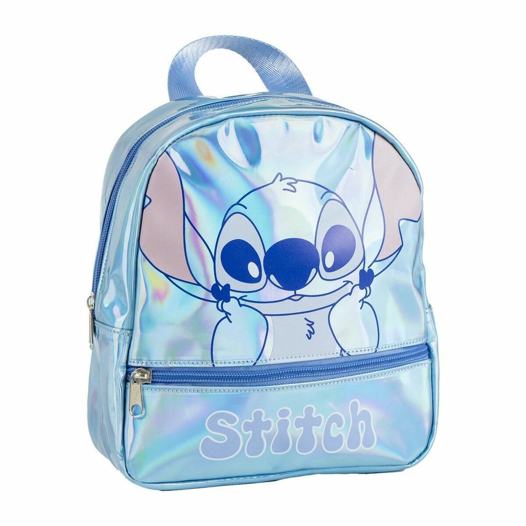 Mochila Escolar Stitch Azul